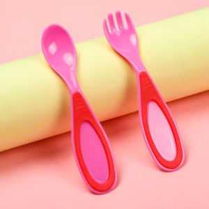 Cuchara y tenedor encapsulados <span class=keywords><strong>de</strong></span> plástico para Bebé/TPE/<span class=keywords><strong>Cubiertos</strong></span> para bebé - Product Image 2
