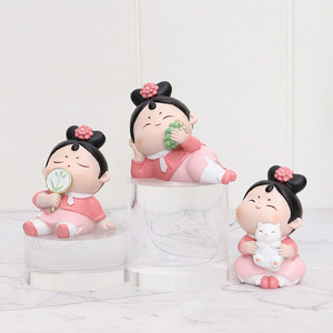 ตุ๊กตาเรซิ่นรูปการ์ตูน ดีไซน์นามธรรม ของตกแต่งบ้าน ของสะสมศิลปะ ของขวัญ - Product Image 2