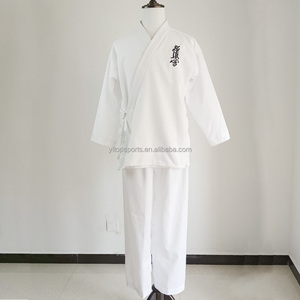 공장 가격 맞춤 로고 화이트 기모노 교쿠신 가라테 유니폼, 가라테 기모노 기 - Product Image 1