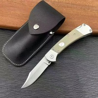 Couteau pliant d'extérieur 112, haute dureté, manche G10, couteau à fruits portable pour le camping et l'autodéfense