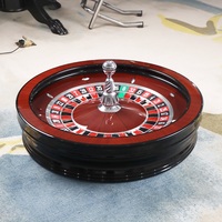 YH 32 pouces Casino Table de jeu Roulette Roue Rouge Brun Russie Roulette Roue Ruleta Profesional