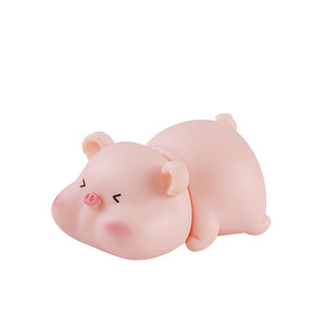6 Estilos de Figuras de Animales 3D de Dibujos Animados, Adornos Lindos, Mini Cerditos de Plástico para Decoración de Jardín, Hogar, Bonsái, Regalos - Product Image 5