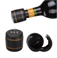 Bouchon Supérieur de Bouteille d'Alcool ou de Whisky, en Plastique, avec Verrou de Combinaison à 3 Chiffres pour Bouteille de Vin