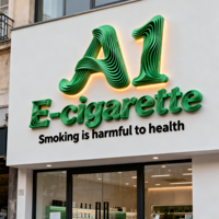 Enseigne publicitaire personnalisée en lettres 3D rétroéclairées à LED, en aluminium et acier inoxydable, étanche IP65