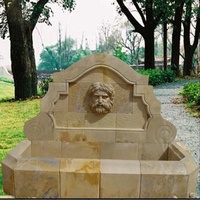 Fontaine d'eau murale décorative en marbre pour jardin