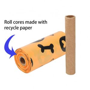Biodegradable <b>Compostable</b> Dog Poop Poo Pop Bag Customizable Pet Waste Disposal Bag Cornstarch Embossed Surface Poop Bag - Product Image 4