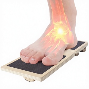 Planche d'<span class=keywords><strong>équilibre</strong></span> monopode en bois antidérapante pour exercices de renforcement des chevilles, soins post-entorse, <span class=keywords><strong>yoga</strong></span>, pilates, thérapie physique et amélioration de la <span class=keywords><strong>posture</strong></span> - Product Image 4