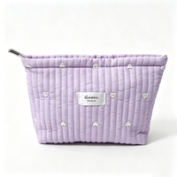 Trousse de Toilette de Voyage Portable Grande Capacité en Polyester Doux avec Fermeture Éclair, Imprimé Paysage, Écologique, Personnalisable pour Femme - Collection Été