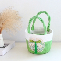 Nouveau panier-cadeau tissé à la main de style chinois écologique pour mariage, anniversaire, anniversaire de mariage, cadeaux de bienvenue, rangement