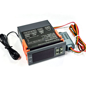 Wh8040 <span class=keywords><strong>LCD</strong></span> kỹ thuật số nhiệt NTC cảm biến nhiệt độ độ ẩm Điều khiển 12V 24V 110V 220V nhà kính 1-99% độ ẩm phạm vi - Product Image 2