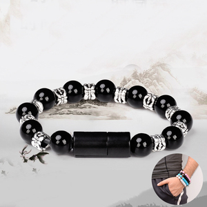 Vente en gros de perles Usb Bracelet de charge câble <span class=keywords><strong>Micro</strong></span> Usb câble pour téléphone portable noir personnalisé en cuir <span class=keywords><strong>Micro</strong></span> Usb cordon - Product Image 5