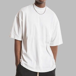 Camisetas Oversize de Algodón Pesado con Hombros Caídos, Fabricante de Camisetas Blancas Personalizadas de Alta Calidad con Cuello Redondo y Lisas - Product Image 1