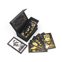 Cartes de Tarot Classiques Dorées Personnalisées en Gros – Jeu de Cartes de Divination pour Femme