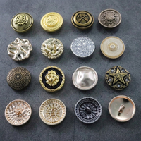 Kancing Logam Custom Berbahan Zinc Alloy dengan Ukiran Zirkon Emas, Kancing Shank untuk Jas, Blazer, Mantel, Seragam, Ramah Lingkungan