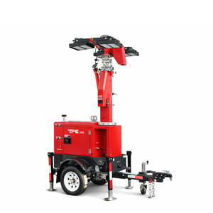 TPE-M4K TPE High-efficiency Charging High Mast <b>Light</b> Tower With Corrosion-resistant Metal Frame for Outdoor Night <b>Work</b> Lighting - Product Image 1