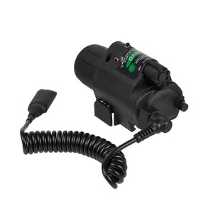 Compact Multi-Function Flashlight, Black Plastic Combo <b>Light</b> with Green Dot and <b>Remote</b> Pressure <b>Switch</b> for Outdoor Use - Product Image 1