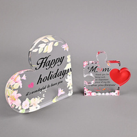Cadeaux personnalisés en acrylique transparent, puzzles en forme de cœur, ornements en acrylique, cadeaux commémoratifs transparents, artisanat en acrylique, cadeaux
