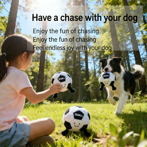 Популярная игрушка для собак в виде футбольного мяча с реалистичным дизайном, издающая звуки, для чистки и стачивания зубов, развлекательная игрушка для бордер-колли. - Product Image 6