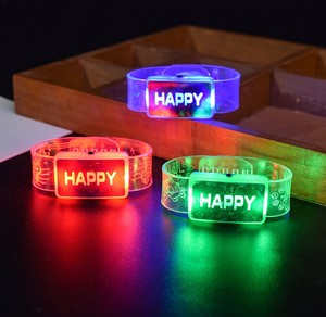 Bracciale braccialetto lampeggiante a LED felice <span class=keywords><strong>anno</strong></span> nuovo - Product Image 1