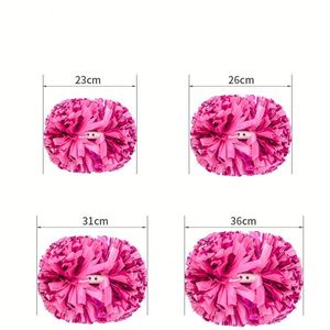 Pompones Personalizados con Diseño de Color para Animadoras, Pompones Escolares para Niñas - Product Image 4
