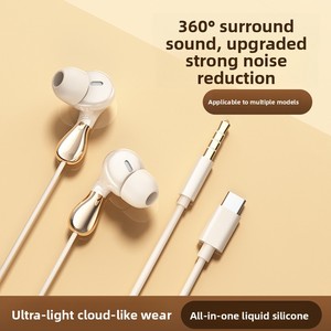 Audífonos para Videojuegos, de Alta Calidad, con Cable, Intraaurales, con Cancelación de Ruido, Cable de 1.2m, Interfaces de 3.5mm/Tipo-C, Aptos para - Product Image 4