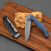 Couteau pliant de poche en gros, lame D2, couteau tactique pliant EDC, couteau de survie pour chasseurs