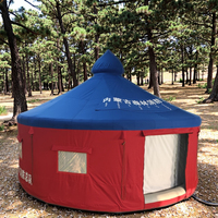 Yurta Inflable Mongol Personalizable de Tela Oxford Resistente, Impermeable, para Uso Médico y de Caza al Aire Libre, Refugio Duradero