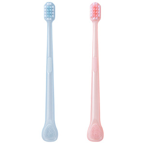 Toothbrush With Tongue <b>Scraper</b> Soft Bristles Adult Manual <b>Tooth</b> Care 5103 Model Individually Packaged - Product Image 4