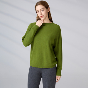 Pull en cachemire 100% pour femme, col rond, manches longues, couleur unie, minimaliste, tricoté, écologique, pour l'automne - Product Image 3