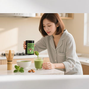 ผงมัทฉะผสมชาเขียวออร์แกนิกแบรนด์ส่วนตัว กาแฟผงมัทฉะ ซุปเปอร์ฟู้ด ผงมัทฉะสำหรับพิธีชงชา - Product Image 4