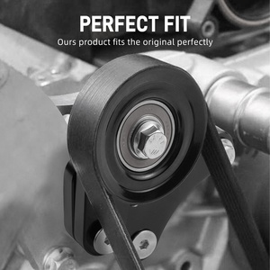 Bevinsee máy căng đai thủ công phôi nhôm <span class=keywords><strong>LS1</strong></span> LS 1 Anodized cho Máy bơm nước ròng rọc tay quay Camaro 1998 2002 - Product Image 2