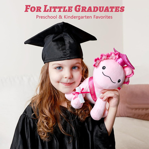 Peluche Axolotl de 8 pouces personnalisée de haute qualité, cadeaux de remise de diplôme mignons pour les garçons et les filles diplômés, souvenir de remise de diplôme - Product Image 4