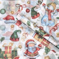 Sacs cadeaux personnalisés écologiques en papier de soie fin motif traîneau de Noël 17 g/m² 50x70 cm, vente directe usine, pour vêtements et chaussettes séchées