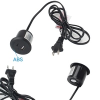 Grommet meja Cina bulat tersembunyi pintar PD 18 W sofa pengisi daya usb soket pengisian cepat