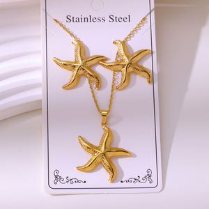 Elegant Classic Daily Jewelry Sets for Women-Stainless Steel Gold Plated <b>Necklace</b> and Matching Hoop Earrings Collection - Product Image 6