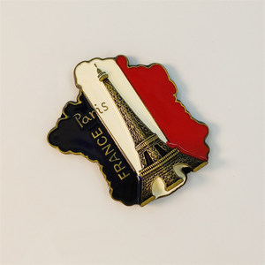 Magnete Decorativo Creativo in Lega di Zinco Placcato Argento Personalizzabile Smaltato Duro con Stampa UV Raffigurante la <span class=keywords><strong>Torre</strong></span> <span class=keywords><strong>Eiffel</strong></span> - Product Image 4