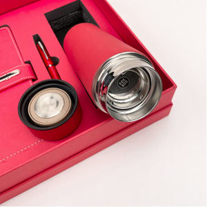 AP 도매 가죽 문구 노트 A5 저널 럭셔리 다이어리 비즈니스 기업용 펜 포함 선물 상자 세트 - Product Image 4