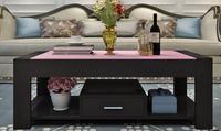Epoxidharz Massivholz Mosaik Karte Fluss Couch tisch Epoxidharz Esstisch