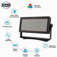 Projecteur LED Stroboscopique Extérieur IP65 12000LM Température de Couleur 2300~9000K Refroidissement Intelligent par Ventilateur DMX512 pour Éclairage de Bâtiments et Festivals