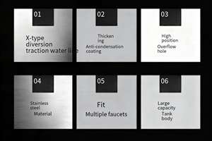 โมเดลทำด้วยไฟฟ้าทำจากสเตนเลส SUS304อ่างล้างหน้าเดี่ยวขนาดใหญ่5รูสีธรรมชาติดีไซน์งานฝีมือ6045 leimanxi - Product Image 4