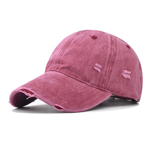 Casquette personnalisée avec nom, casquette snapback anti-UV délavée style déchiré, casquette de baseball délavée pour femmes et hommes - Product Image 6