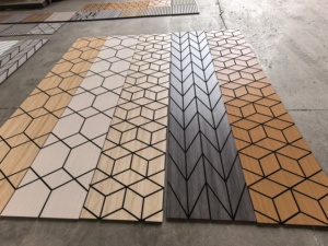 Paneles Acústicos Modernos, Insonorizantes, de Fibra de Poliéster Ecológica, para Dormitorios y Hoteles, Diseño Gráfico - Product Image 2