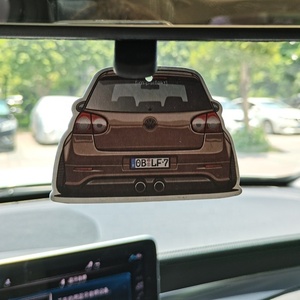 จี้น้ำหอมรูปรถทำจากกระดาษสำหรับตกแต่งรถที่ทันสมัยและทันสมัยเป็นมิตรต่อสิ่งแวดล้อม - Product Image 4