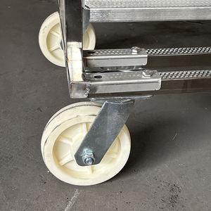 Custom stainless steel <b>rack</b> trolleys, food <b>drying</b> and baking trolleys (with brake wheels), aluminum <b>rack</b> trolleys - Product Image 6