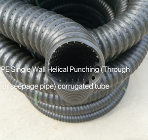 Tubo Corrugato in HDPE, Tubo di Drenaggio Perforato, Tubo Flessibile in PE <span class=keywords><strong>per</strong></span> <span class=keywords><strong>Irrigazione</strong></span>, Tubo in Plastica con Perforazione Elicoidale <span class=keywords><strong>per</strong></span> Infiltrazione - Product Image 4