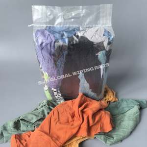 Trapos de Limpieza Industriales de Algodón de 10 kg, Trapos de Felpa de Colores Mezclados, Trapos para Limpiar Sudaderas, Trapos Absorbentes - Product Image 1