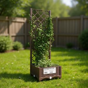 Fioriera da Giardino in Polipropilene Marrone Media per Interni ed Esterni - Product Image 2