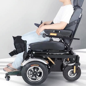 Fauteuil roulant électrique multifonctionnel tout-terrain de luxe avec frein électromagnétique Fourniture de thérapie de réadaptation médicale pour personnes âgées - Product Image 6
