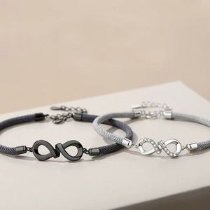 Juego de 2 Pulseras para Pareja, Hombre y Mujer, Amor Infinito, 8 Diseños, Pulsera para Pareja, Regalos de Joyería para el Día de San Valentín - Product Image 4