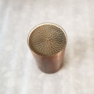 Convertisseur catalytique pour chat en acier inoxydable à noyau métallique en nid d'abeille 200 <span class=keywords><strong>CPSI</strong></span> 300CELL Catalyseur à trois voies pour échappement de moto et de voiture - Product Image 3